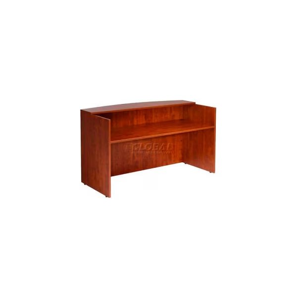 Boss Reception Desk - 71in  - Cherry, Boss Office Products, Mfr#: N169-C