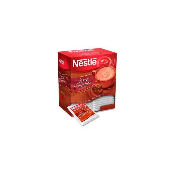 Nestle® - Hot Cocoa Mix, Rich Chocolate, 0.71 oz., 50/Box, Nestle, Mfr#: NES25485