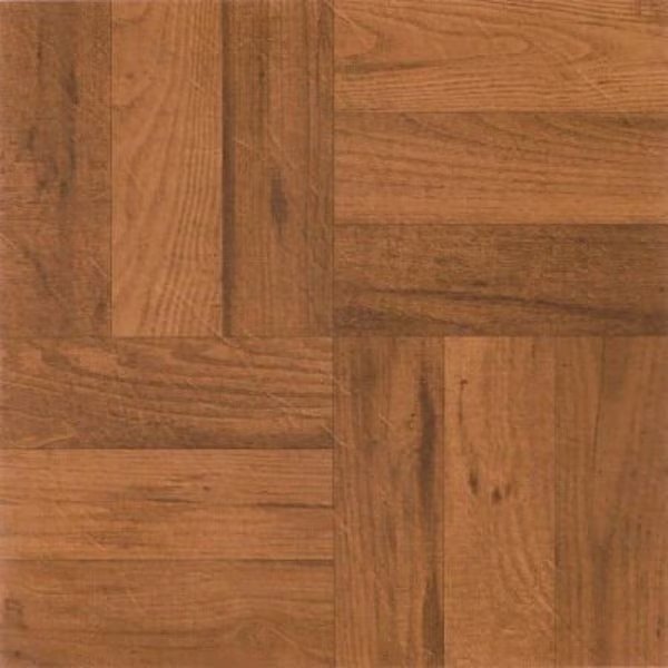 Achim Tivoli Self Adhesive Vinyl Floor Tile 12in x 12in, 3 Finger Med. Oak Parquet, 45 Pack, Achim Importing Co, Mfr#: FTVWD22545