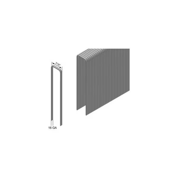16 Gauge Staple - 7/8in Length - 7/16in Crown - Galvanized Steel - Pkg of 10000, Prebena, Mfr#: L22DNK