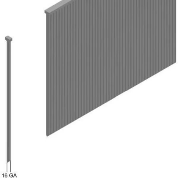 16 Gauge Straight Finish Nail - 2in Length - 316 Stainless Steel - Pkg of 2500 - Made In USA, Prebena, Mfr#: N50CRV