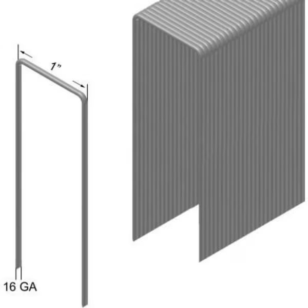 16 Gauge Staple - 3/4in Length - 1in Crown - Galvanized Steel - Pkg of 10000, Prebena, Mfr#: WS19CNKHA