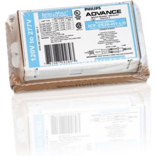 Philips Advance Electronic CFL Ballast, 120-277V, 1 or 2- 18 Watts, Signify, Mfr#: ICF2S18H1LDK