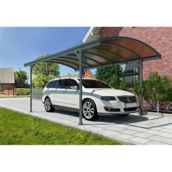 Palram - Canopia Vitoria HG9130 Carport - 16'L x 10'W Gray/Bronze, Poly-Tex, Mfr#: 702348