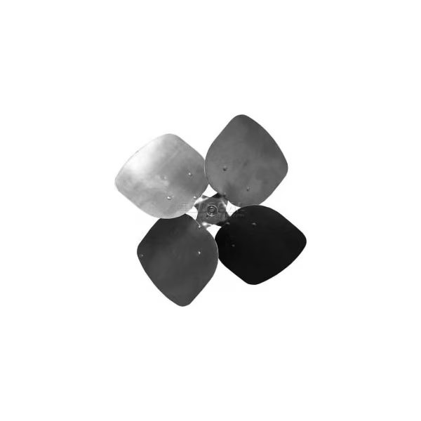 Four Wing Condenser Fan Blade, Fixed Hub, Aluminum Blade, 22" Dia., 33° Pitch, CW, Pem Motors, Mfr#: 4CR2233-4