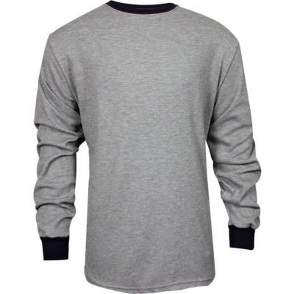 TECGEN CC Flame Resistant Long Sleeve T-Shirt, 2XL, Gray, C541NGELS2XL, National Safety Apparel, Mfr#: C541NGELS2X