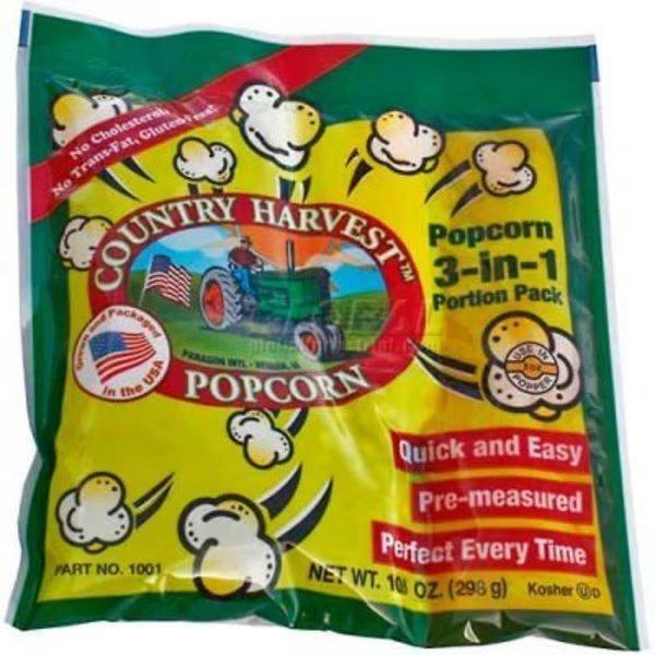 Paragon Country Harvest Tri-Pack for 8oz Poppers, 24 Portion Packs, Paragon International, Mfr#: 1001