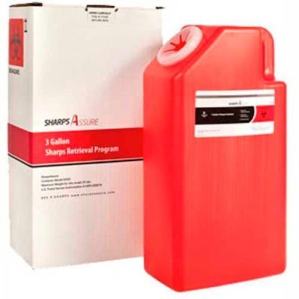 Sharps Assure 3 Gallon Sharps Retrieval Program, Post Medical, Mfr#: SA3G