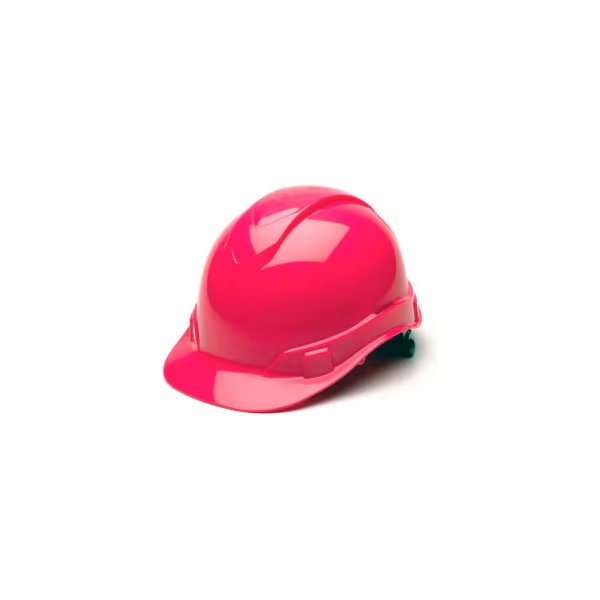 Ridgeline Cap Style Hard Hat, Hi-Vis Pink, 4-Point Ratchet Suspension, Pyramex, Mfr#: HP44170