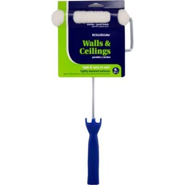 RollerLite 6in x 3/8in Dralon Woven Mini Roller w/ 14in Frame, 12/Case -, Quali-Tech Mfg, Mfr#: 614-WV038