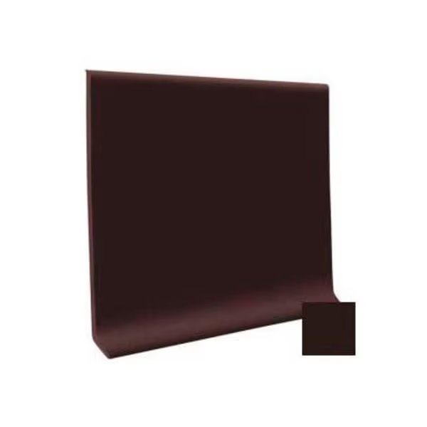 Cove Base Vinyl 4inX1/8inX48in - Brown, Roppe, Mfr#: 40C82P110