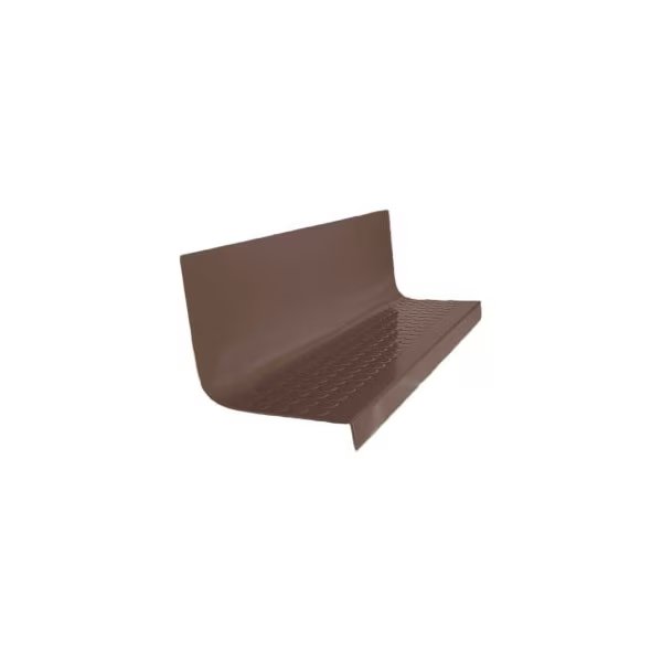 Rubber Raised Circular Stair Tread Square Nose 20.44in x 42in Light Brown, Roppe, Mfr#: 42962P147