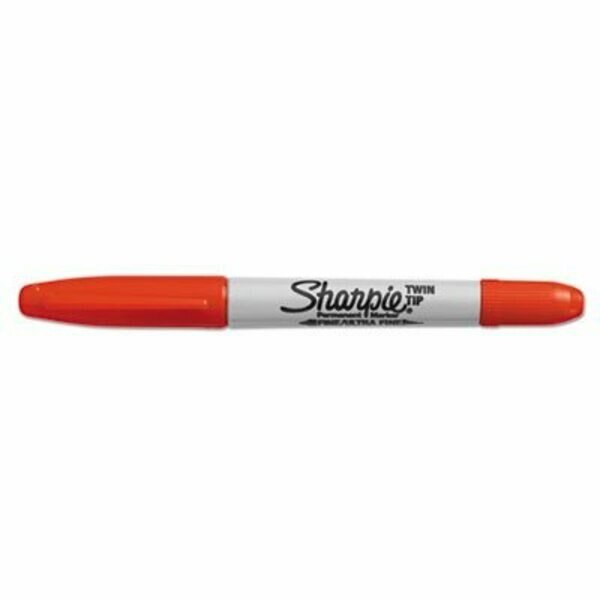 Sharpie, TWIN-TIP PERMANENT MARKER, FINE/EXTRA-FINE BULLET TIP, RED, DOZEN, Dymo, Mfr#: 32002