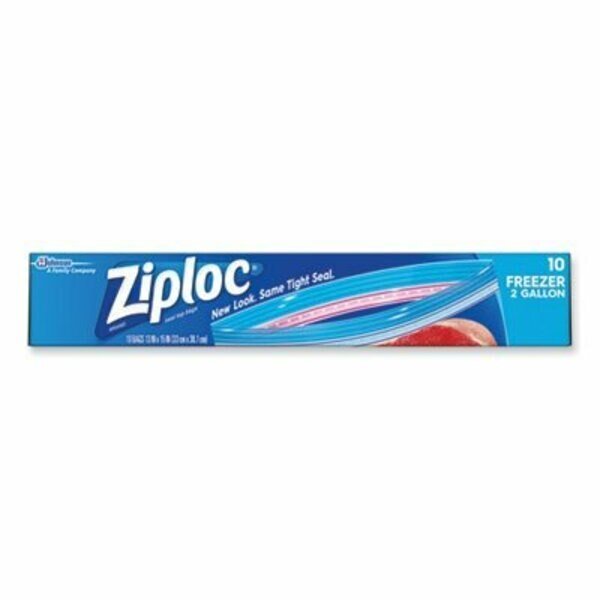 ZIPPER FREEZER BAGS, 2 GAL, 13in X 15in, CLEAR, 10PK, Sc Johnson, Mfr#: 314446