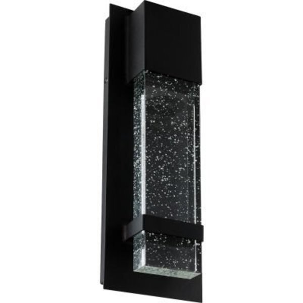 Sunlite LED Wall Sconce w/ Rain Glass Panel, 13-3/4in Tall 6-1/2in Wide, 12W, Finish, Warm White, Sunshine Lighting, Mfr#: 81170-SU