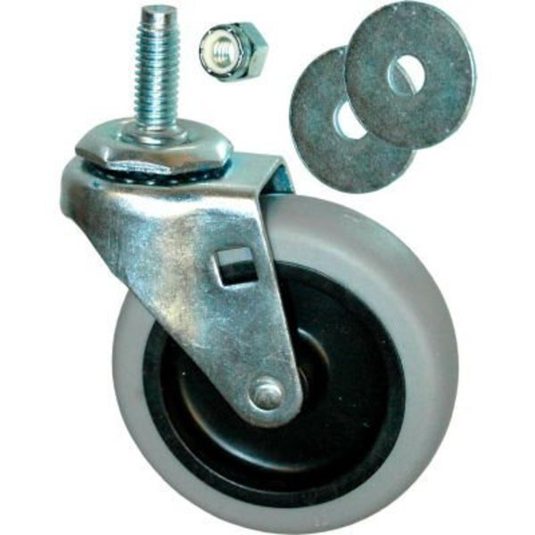 Rubbermaid 3in Swivel Stem Caster With Hardware, Gray -, Specialmade Goods And Services, Mfr#: FG3530L10000