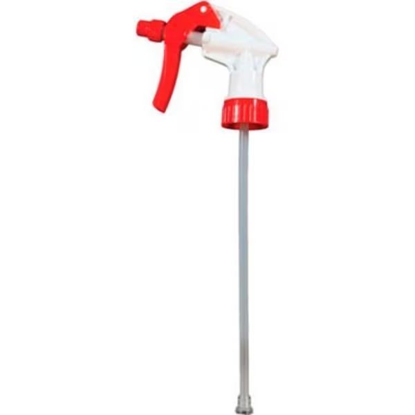 Trigger Sprayer, White/Red, 9.875" Tube, 24 Sprayers, Sp Richards, Mfr#: GJO85131