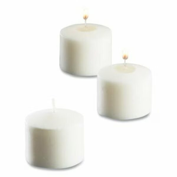 Sterno, FOOD WARMER VOTIVE CANDLES, 10 HOUR BURN, 1.46inD X 1.33'H, WHITE, 288PK, Sterno Group, Mfr#: 40104