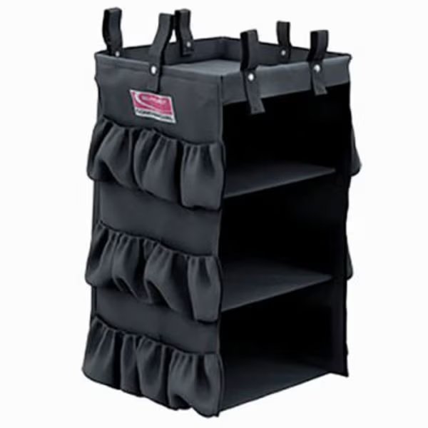 Suncast 3 Sided Bag w/ Shelves for Suncast Commercial Housekeeping Carts, Suncast, Mfr#: HKCBAG03D