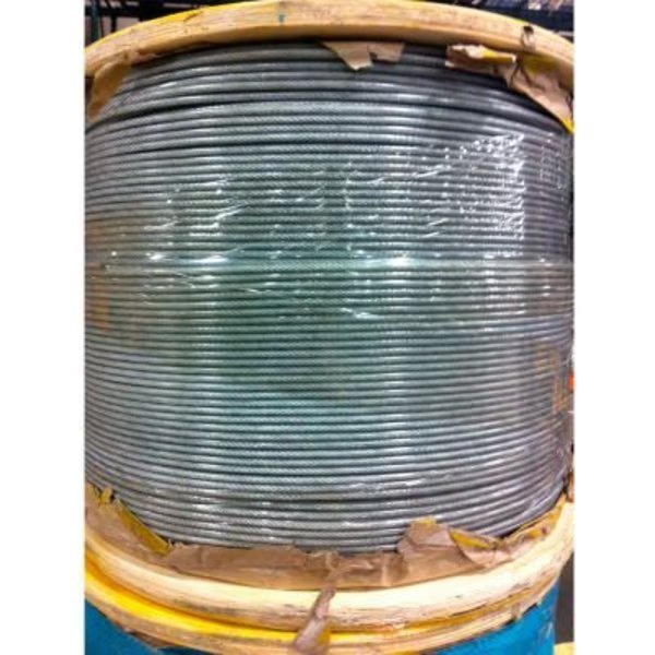 250' 1/8in Diameter Vinyl Coated 3/16in Diameter 7x7 Galvanized Aircraft Cable, Southern Wire, Mfr#: 001800-00120