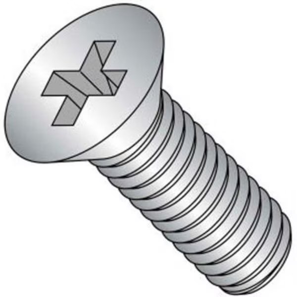 M5 x 0.8 x 12mm - Machine Screw - Phillips Flat Head - 304 Stainless Steel - DIN 965 - Pkg of 100, Titan Fasteners, Mfr#: BSR05012