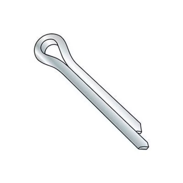 M2.5 x 25mm Cotter Pin - Steel - Zinc - DIN 125B - Pkg of 100, Titan Fasteners, Mfr#: BZC2.5025