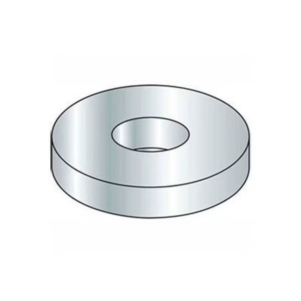 #12 Flat Washer - SAE - 1/4in I.D. - Steel - Zinc - Grade 2 - Pkg of 100, Titan Fasteners, Mfr#: CCT21