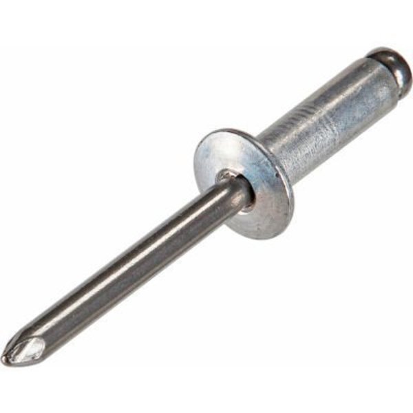 Pop Blind Rivet - 3/16 x 6-10 - Button Head - Up to 5/8in Grip - Steel/Steel - USA - Pkg of 250, Titan Fasteners, Mfr#: NDBGSMD610S