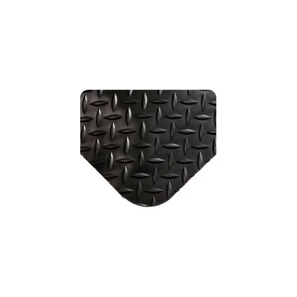 Global Industrial Diamond-Plate Anti Fatigue Mat 9/16in Thick 2 x 3 Black, Tennesee Mat Co, Mfr#: 495.916x2x3BK