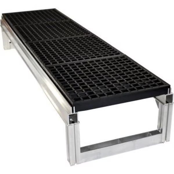 Wearwell FOUNDATION Open Platform KIT 4inH x 36inW x 72inL, Tennesee Mat Co, Mfr#: FP2x4x36x72BK