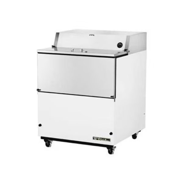 True Mobile Milk Cooler 8 Crates - 34inW X 33-3/8inD X 41-1/2inH, True Food Service Equipment, Mfr#: TMC-34-HC