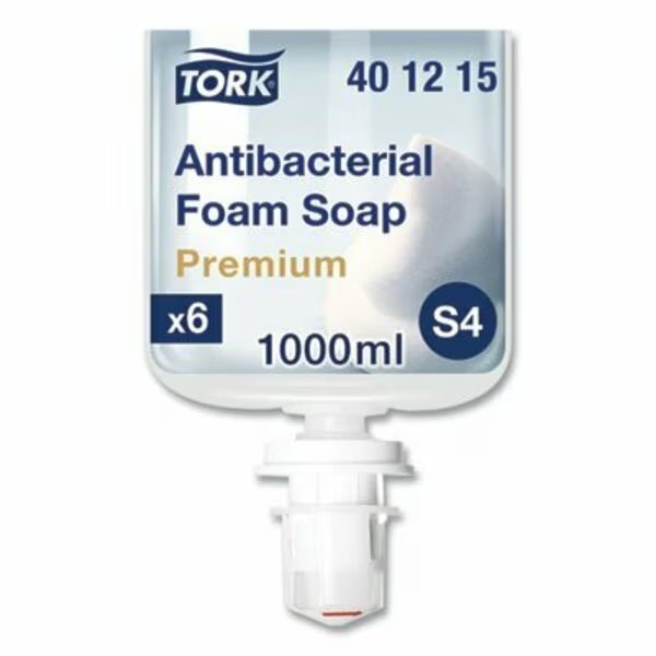 Tork, PREMIUM ANTIBACTERIAL FOAM SOAP, UNSCENTED, 1 L, 6PK, Essity, Mfr#: 401215