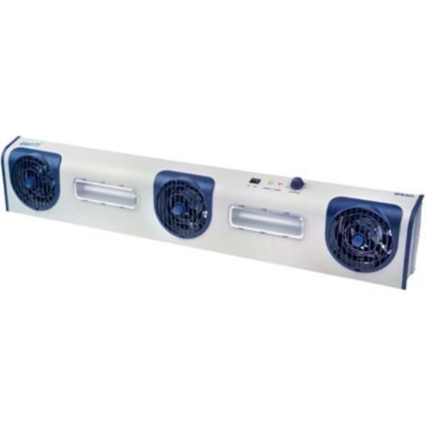 Transforming Technologies Overhead AC Ionizer Blower, 3 Fans, LED Task Lights, 150-300 CFM, Transforming Technologies, Mfr#: BFN803