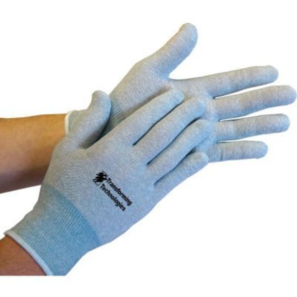 Transforming Technologies ESD Inspection Gloves, Uncoated, Large, 12 Pairs/Pack, Transforming Technologies, Mfr#: GL4504