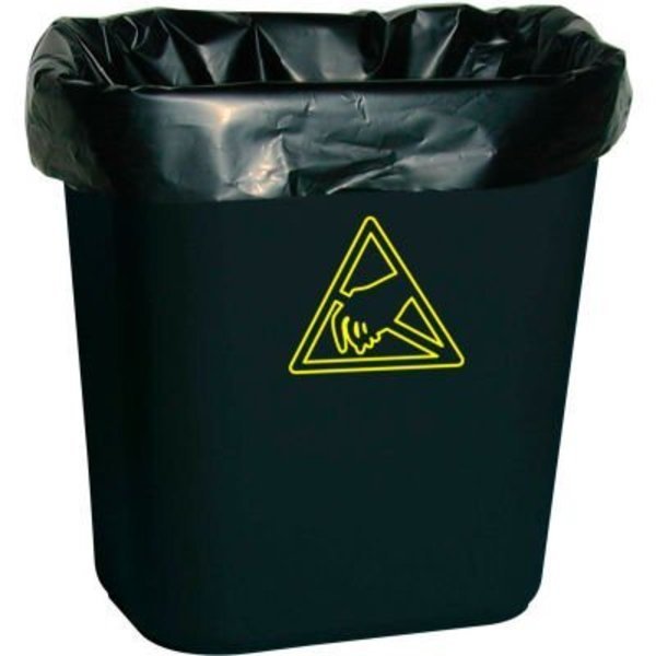 Conductive Trash Liners Black, 7-10 Gal, Transforming Technologies, Mfr#: WBASLB