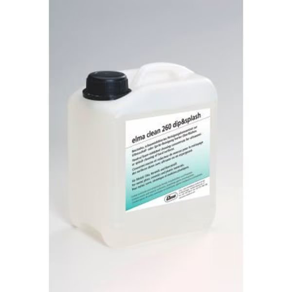 Elma Clean 260 Dip & Splash Ultrasonic Cleaning Solution, 7.1 pH, 2.5 L, Tovatech, Mfr#: 800 0072