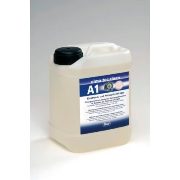 Elma Tec Clean A1 Electronics and PCB Ultrasonic Cleaner Solution, 10.8 pH, 2.5 L, Tovatech, Mfr#: 800 0102