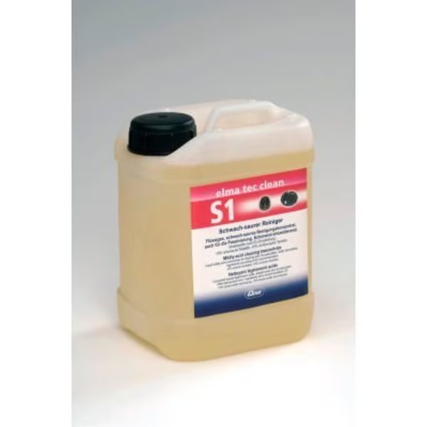Elma Tec Clean S1 Ultrasonic Solution for Corrosion Removal, 1.6 pH, 2.5 L, Tovatech, Mfr#: 800 0162