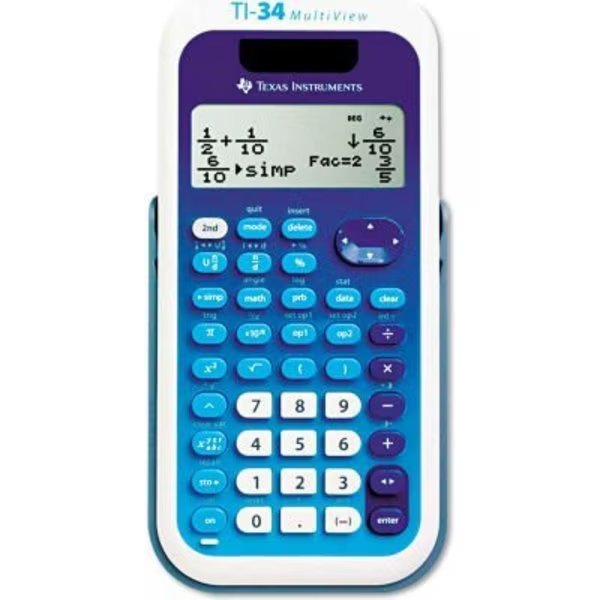 TI-34 MultiView Scientific Calculator, 16-Digit LCD, Texas Instruments, Mfr#: TI34MULTIV