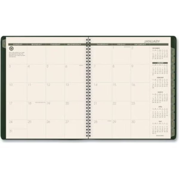 AT-A-GLANCE Recycled Monthly Planner, 11 x 9, Green, 2022-2023, At-A-Glance, Mfr#: 70260G60