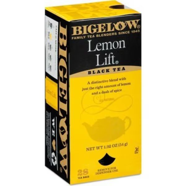 Bigelow Lemon Lift Black Tea, 28/Box, Bigelow Tea Co, Mfr#: RCB003421