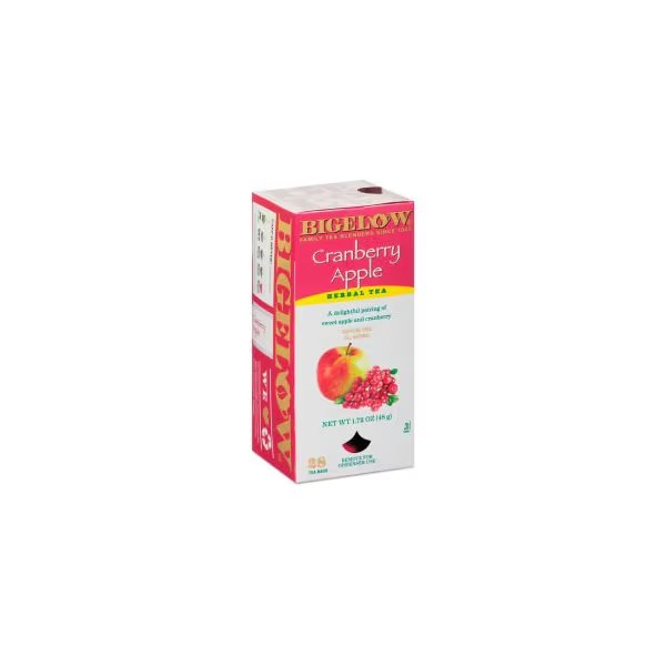 Bigelow Cranberry Apple Herbal Tea, 28/Box, Bigelow Tea Co, Mfr#: RCB004001