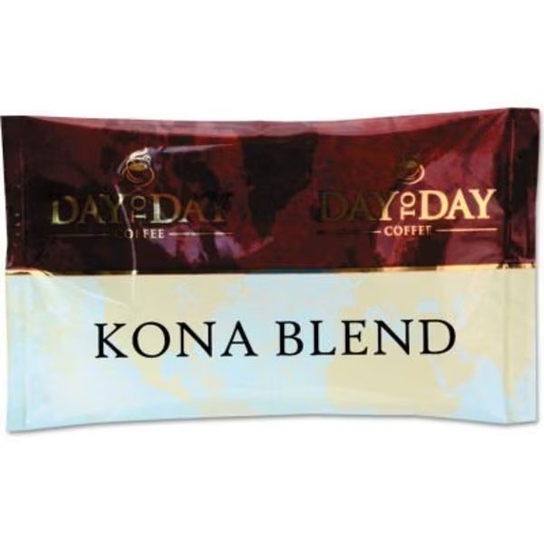 Day to Day Coffee 100% Pure Coffee, Kona Blend, 1.5 oz Pack, 42 Packs/Carton, D2D Coffee, Mfr#: 23002