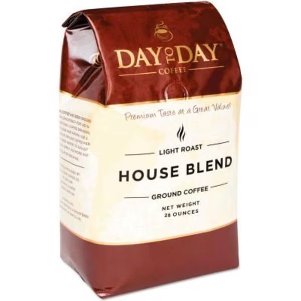 Day to Day Coffee 100% Pure Coffee, House Blend, Ground, 28 oz Bag, D2D Coffee, Mfr#: PCO33700