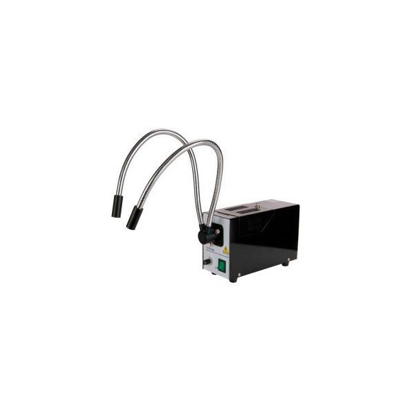 AmScope 150W Dual Gooseneck Fiber Optic Illuminator, United Scope., Mfr#: HL250-BY