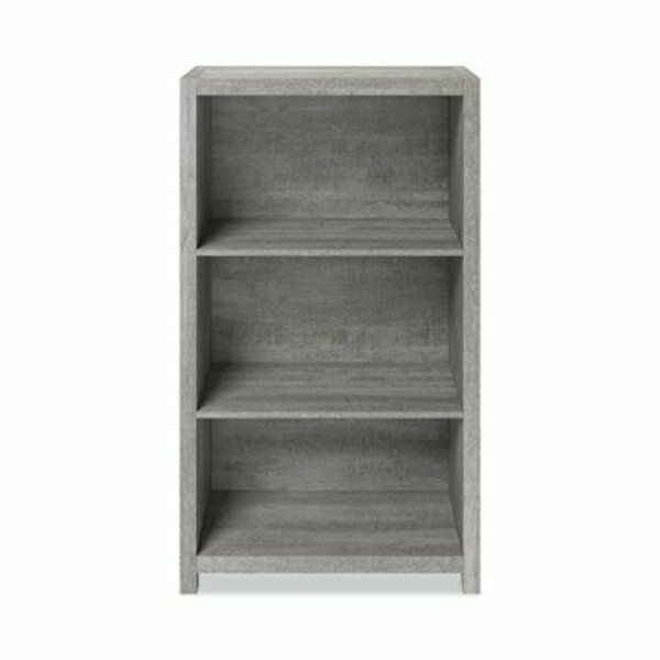 Fallbrook Bookcase, Three-Shelf, 28w x 14d x 48.25h, Smoked Ash/Rustic Warm Gray, Whalen Furniture Mfg, Mfr#: SPUSFBBKGM