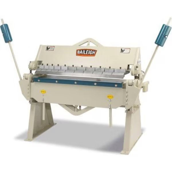 Baileigh Industrial Heavy Duty Manually Operated Box and Pan Finger Brake, 4'L, 12 Gauge, Baileigh Industrial Holdings, Mfr#: 1000404