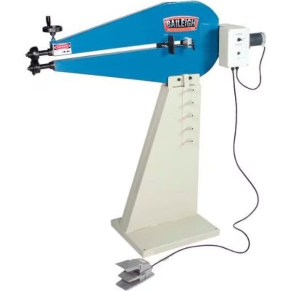 Baileigh Industrial Power Bead Roller Machine, 1/8 HP, Single Phase, 110V, BR-18E-36, Baileigh Industrial Holdings, Mfr#: 1000924