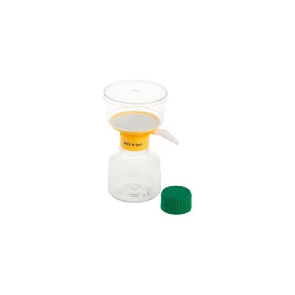 CELLTREAT 250mL Filter System, PES Filter, 0.10m, 75mm, Sterile, Polystyrene, 12/PK, Celltreat Scientific Products, Mfr#: 229722