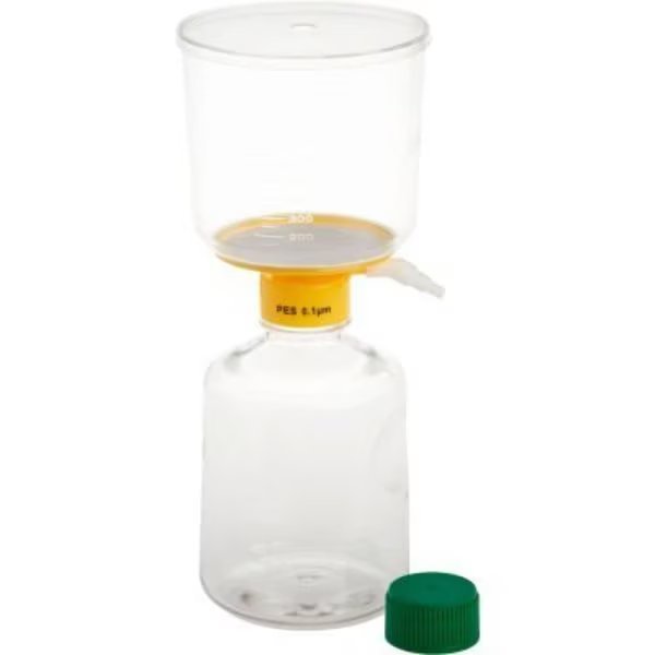 CELLTREAT 1000mL Filter System, PES Filter, 0.10m, 90mm, Sterile, Polystyrene, 12/PK, Celltreat Scientific Products, Mfr#: 229724